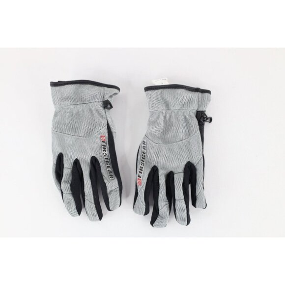 First Gear Womens Size XL Goat Leather Motorcycle Riding Driving Gloves Silver - Picture 1 of 4